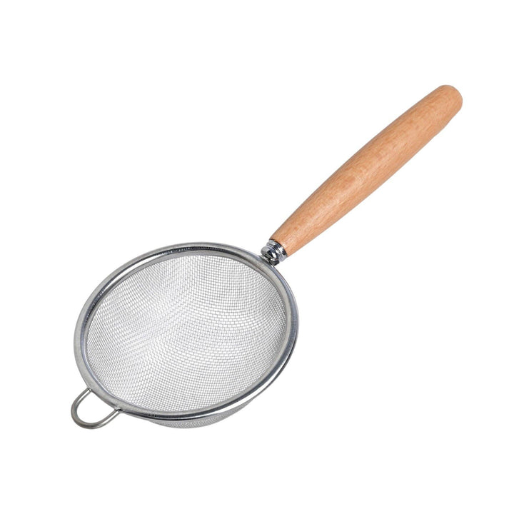 3"D Stainless Steel Tea Strainer with Wooden Handle (10/300)