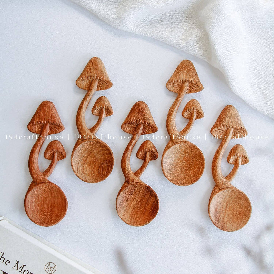 Wooden Mushroom Spoon - Home Decor and Gifts