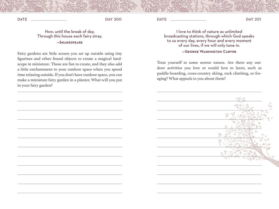 Self-Care Journal: 366 Prompts to Help Nurture &amp; Recharge