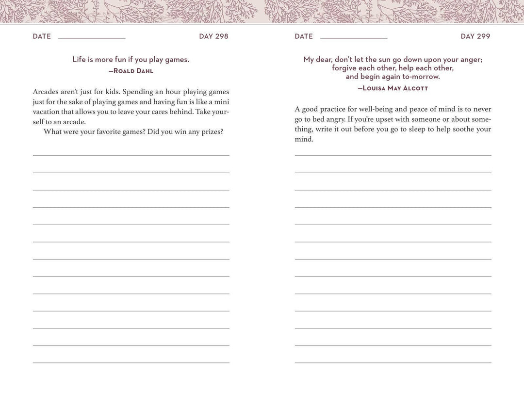 Self-Care Journal: 366 Prompts to Help Nurture &amp; Recharge
