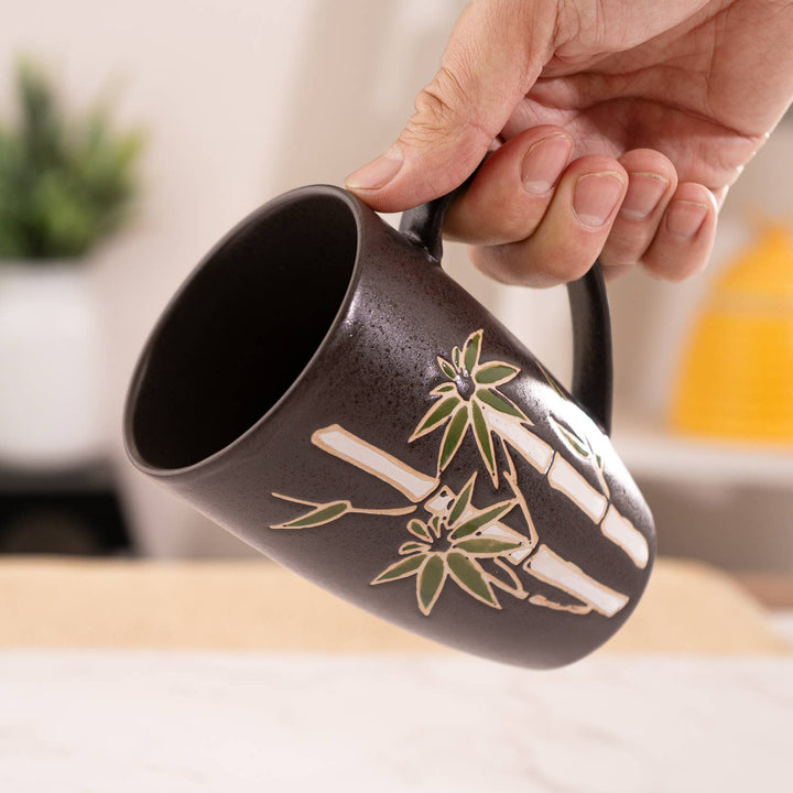 Urban Tokyo Bamboo 15oz Tea Mugs with Lid and Infuser