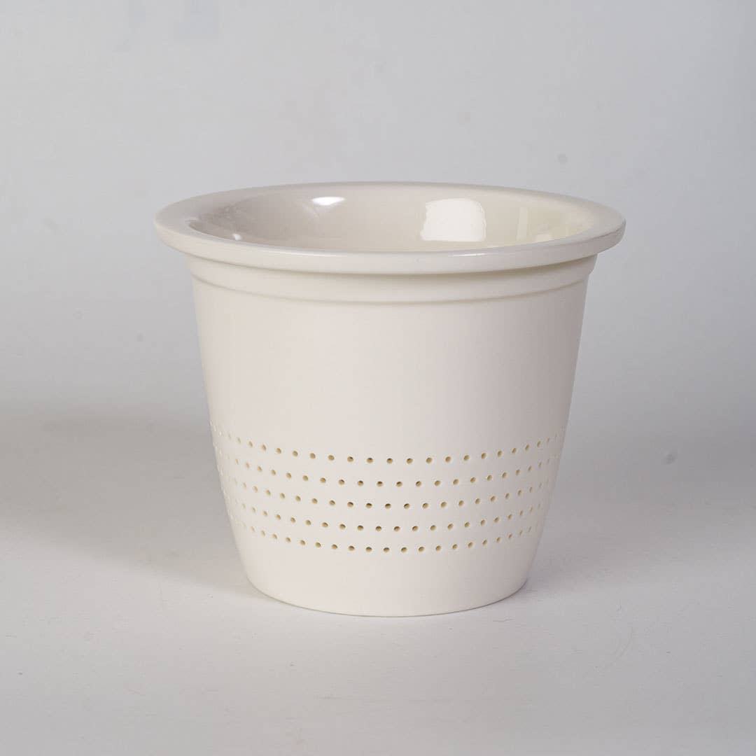 Urban Tokyo White 15oz Tea Mugs with Lid and Infuser for Loose Leaf Tea