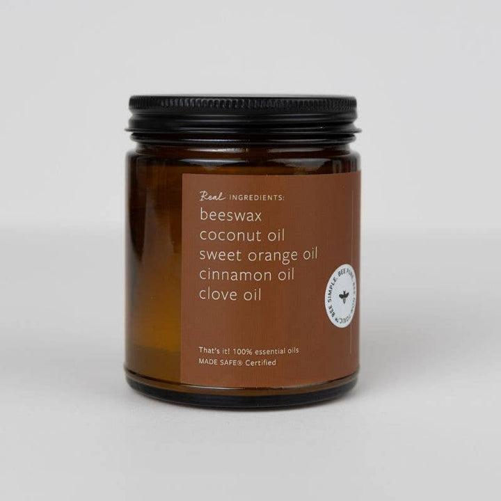 Fontana Cinnamon Orange Clove Beeswax &amp; Essential Oil Jar Candle