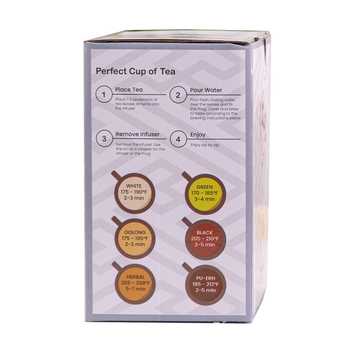 Urban Tokyo Bamboo 15oz Tea Mugs with Lid and Infuser