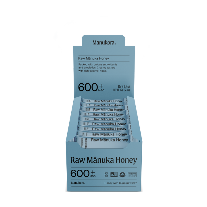 Manuka Honey Stick Packets 
Manukora MGO 600+