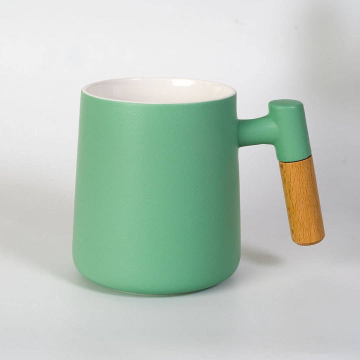 15oz Tea Mugs with Lid and Infuser for Loose Leaf Tea Mint Green (4/48)