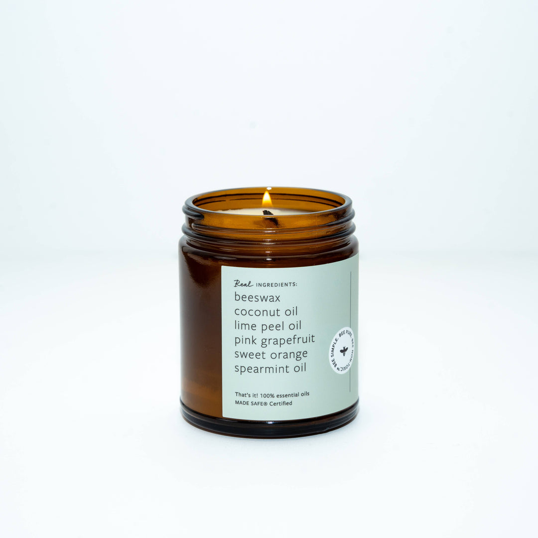 Fontana Fresh Mint &amp; Lime Beeswax &amp; Essential Oil Jar Candle