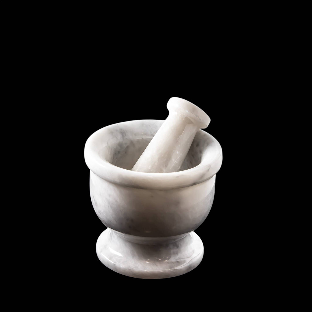 White Onyx Mortar and Pestle 4inch