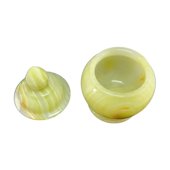 Onyx Jar Round Top Pointed Handle